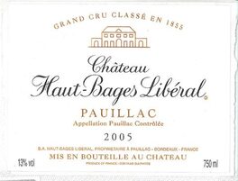 Château Haut Bages Libéral