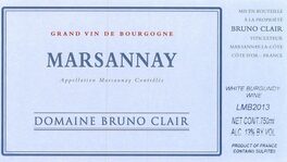 Marsannay White Table Wine