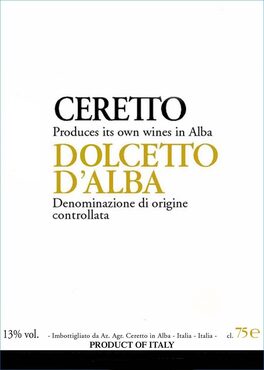 Dolcetto d'Alba