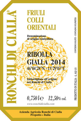 Ronchi Di Cialla Ribolla Gialla