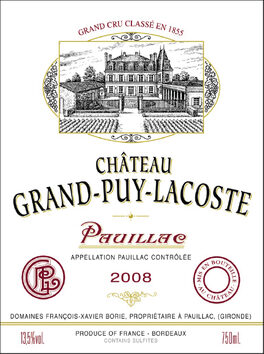 Château Grand Puy Lacoste Red Wine