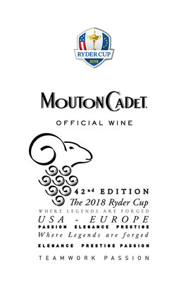 Ryder Cup Limited Edition