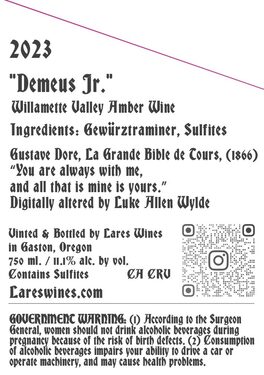 Demeus Jr. Amber Wine