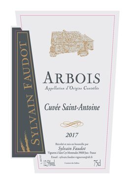 White Arbois Wine Cuvee Saint Antoine