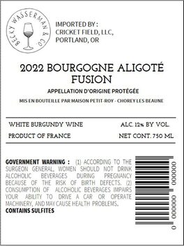 Fusion Bourgogne Aligoté