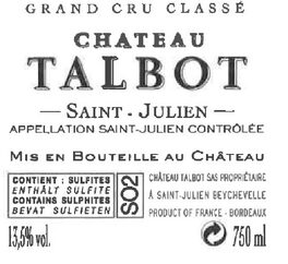 Chateau Talbot Bordeaux Red Wine