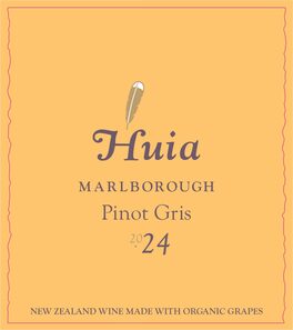 Huia Pinot Gris