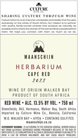 Herbarium Cape Red