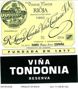 Vina Tondonia Reserva