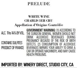 Chablis 1er Cru Prelude