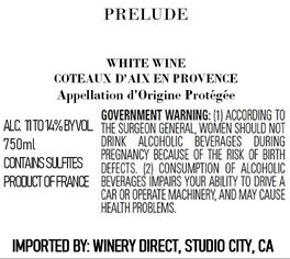 Prelude White Wine