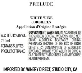 Prelude White Wine