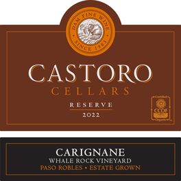 Carignane Whale Rock Vineyard Estate Grown