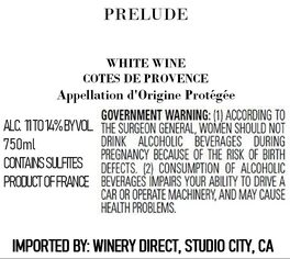 Prelude White Wine