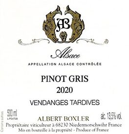 Pinot Gris Vendanges Tardives