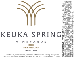 Dry Riesling Finger Lakes