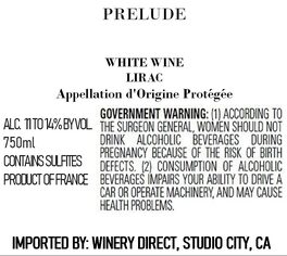 Prelude White Wine