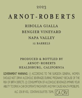 Ribolla Gialla Bengier Vineyard