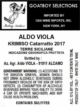 Krimiso Catarratto