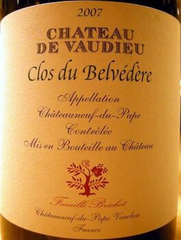 Chateau De Vaudieu Clos Du Belvedere