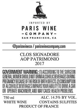 Clos Signadore Aop Patrimonio