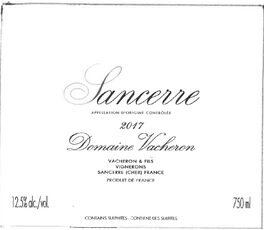 Vacheron & Fils Vignerons Sancerre