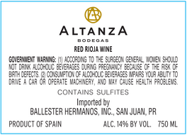 Bodegas Red Rioja Wine