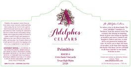 Primitivo Riserva