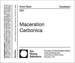 Maceration Carbonica