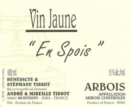 André Et Mireille Tissot Vin Jaune En Spois