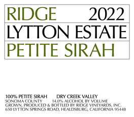Lytton Estate Petite Sirah