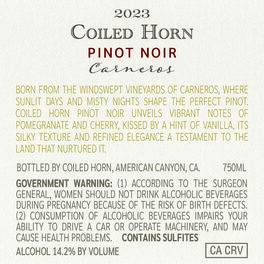 Coiled Horn 2023 Pinot Noir Carneros, CA