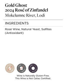 Gold Ghost 2024 Rosé of Zinfandel Mokelumne River, Lodi, California