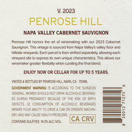 Penrose Hill 2023 Cabernet Sauvignon Napa Valley, California