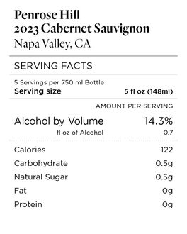 Penrose Hill 2023 Cabernet Sauvignon Napa Valley, California