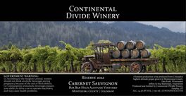 Reserve Cabernet Sauvignon