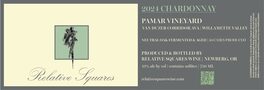 Relative Squares Chardonnay