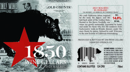 Malbec Gold Country