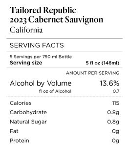 Tailored Republic 2023 Cabernet Sauvignon, California