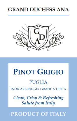 Grand Duchess Ana Pinot Grigio