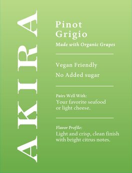Akira Vegan Pinot Grigio