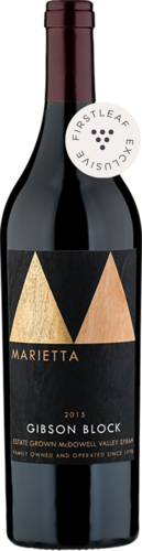 Marietta: Gibson Block MV Syrah McDowell Valley, California