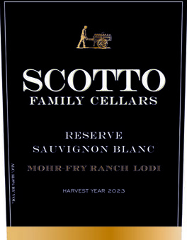 Reserve Sauvignon Blanc Mohr - Fry Ranch Lodi