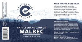 Rattlesnake Canyon Malbec