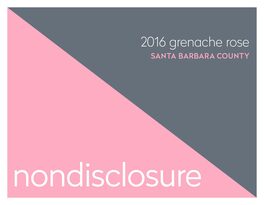 Nondisclosure