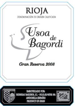 Usoa De Bagordi Gran Reserva