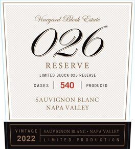 Block 026 Sauvignon Blanc