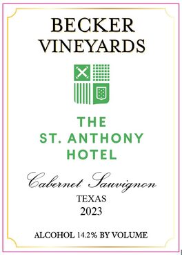 The St. Anthony Hotel Cabernet Sauvignon