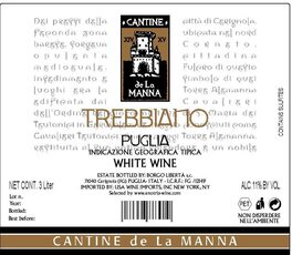 Trebbiano Puglia White Wine