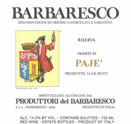 Paje Riserva